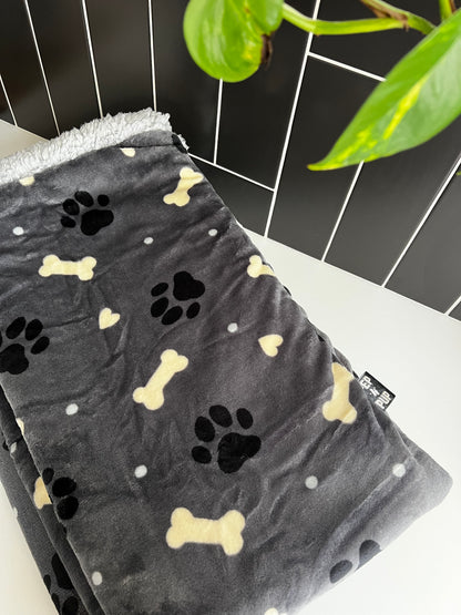 Grey Paw & Bone Pet Snuggle Sack