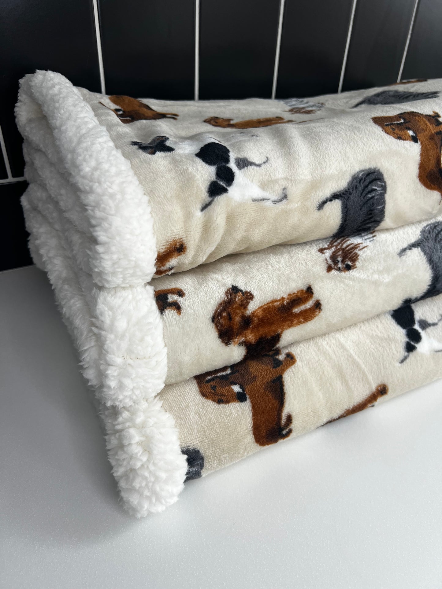Cream Multi-dog Pet Snuggle Sack