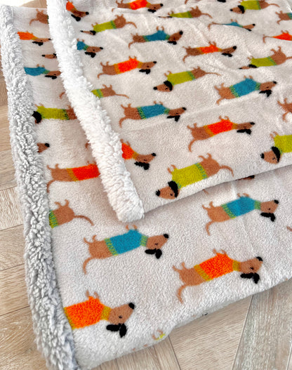 Dachshund Print Pet Snuggle Sack